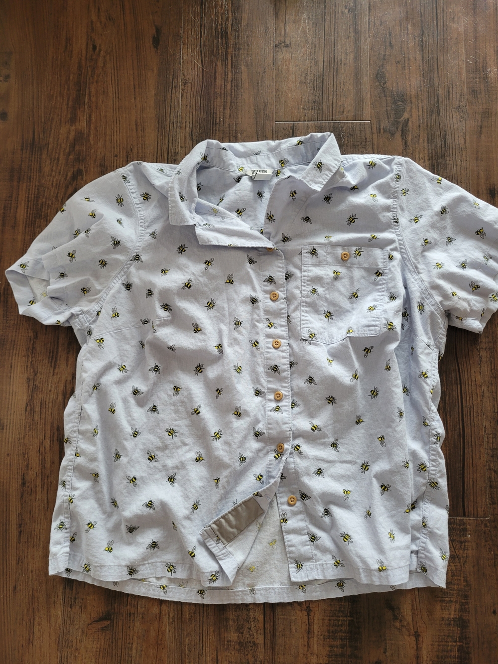 Duluth Trading Co Bumblebee Hemp Short Sleeve Shirt